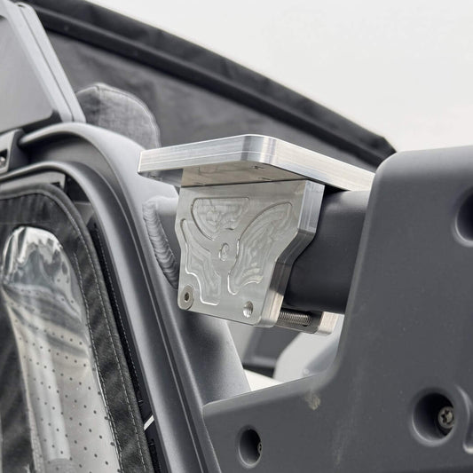 alternate view of cannon downrigger mounting system