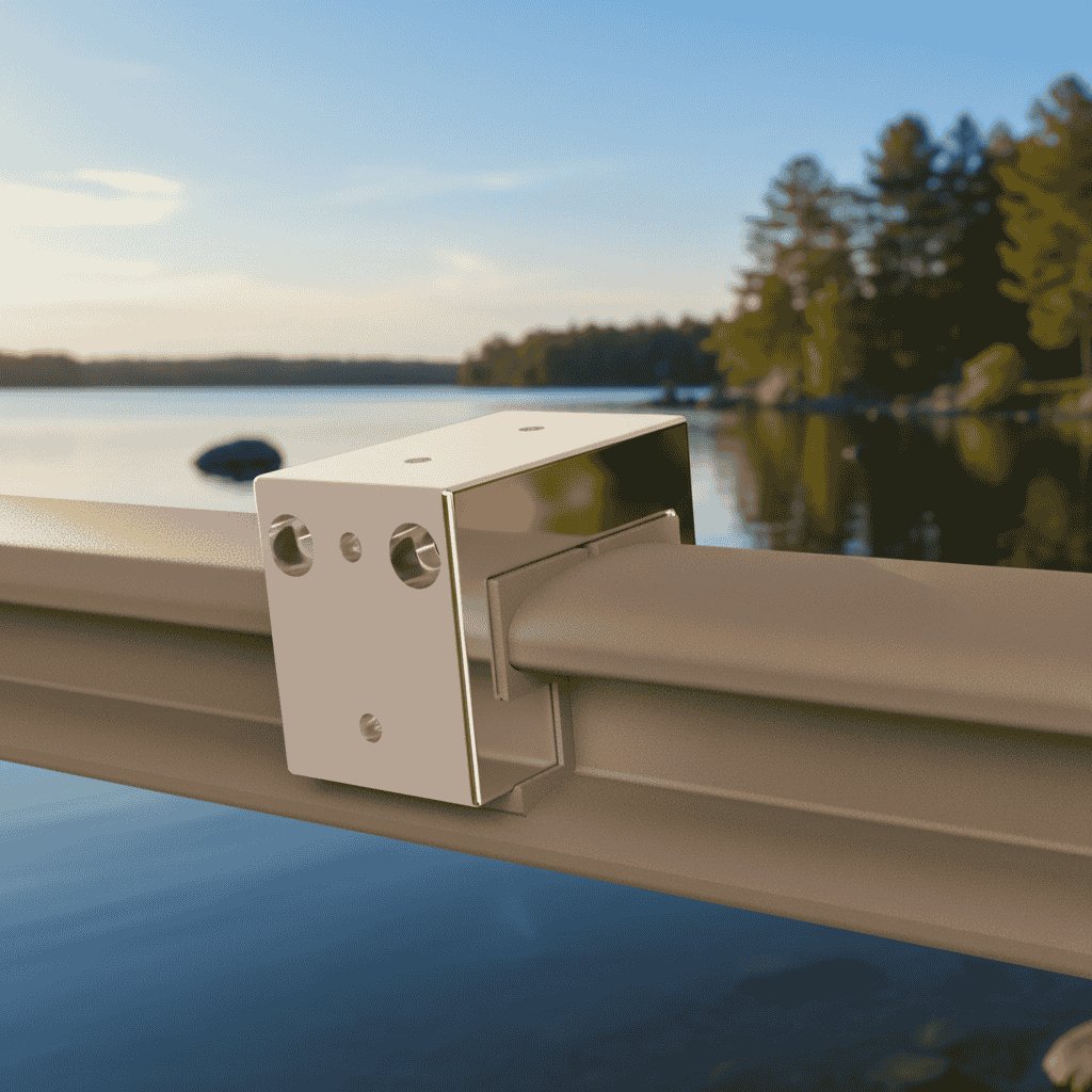 Rendered view of HardPoint inside face mounted on Sea-Doo Switch rail