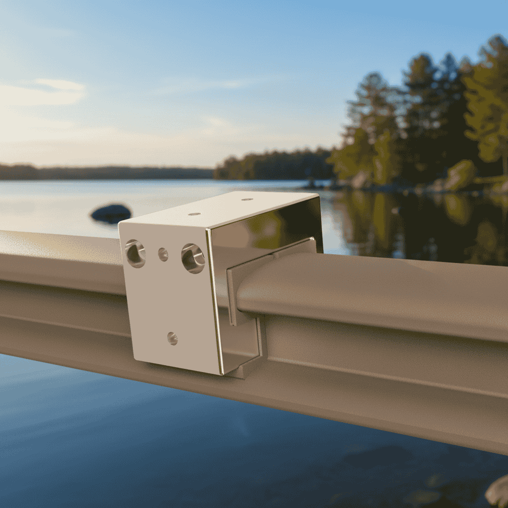 UMW Switch Rail HardPoint clamped to Sea-Doo Switch factory handrail