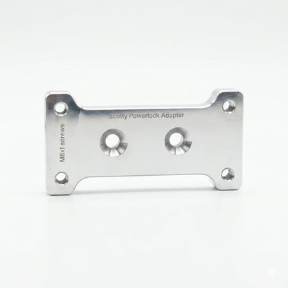 UMW HardPoint Scotty Powerlock Adapter - CNC Billet Aluminum - Front View - Sea-Doo Switch