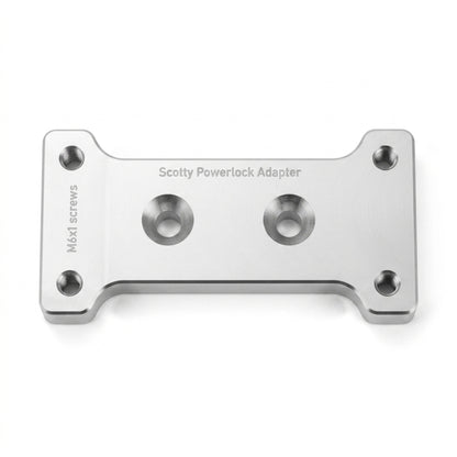 UMW HardPoint Scotty Powerlock Adapter - CNC Billet Aluminum - Top View - Sea-Doo Switch