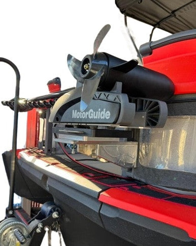 Sea-Doo Switch trolling motor mount with Motor Guide trolling motor installed