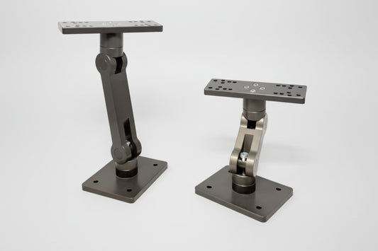 TKI DS Graph Mount arm assembly, 3-inch and 6-inch versions shown